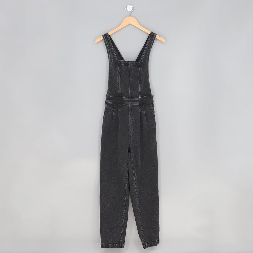 MADEWELL Tapered Overalls in Clybourn Wash Stretch Denim Crisscross Strap Size 2